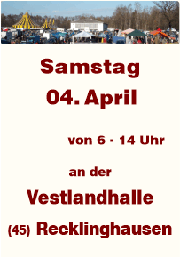 Trödeln an der Vestlandhalle Recklinghausen