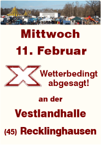 Trödeln an der Vestlandhalle Recklinghausen